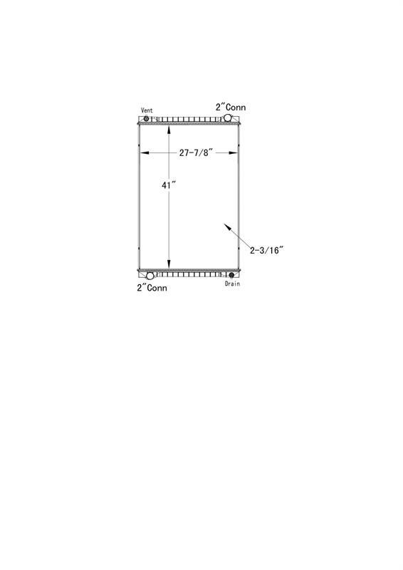 Freightliner Sanatation Truck Radiator # 601224 Radijatori