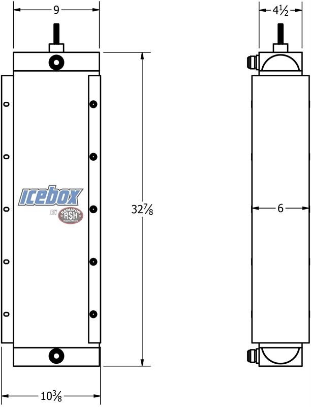 Galion A500, A600, 830, 850, 870 Oil Cooler # 930118 Radijatori