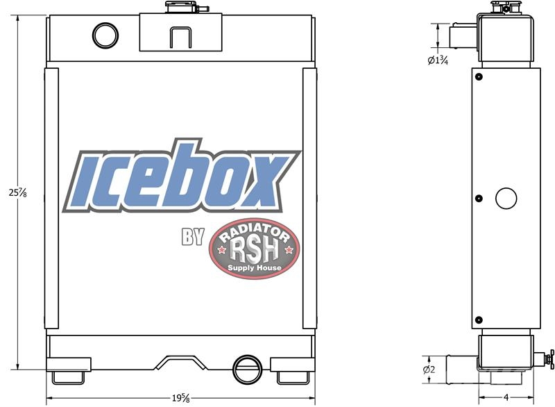 Genie 842 Telehandler Radiator # 890085 Radiatoare