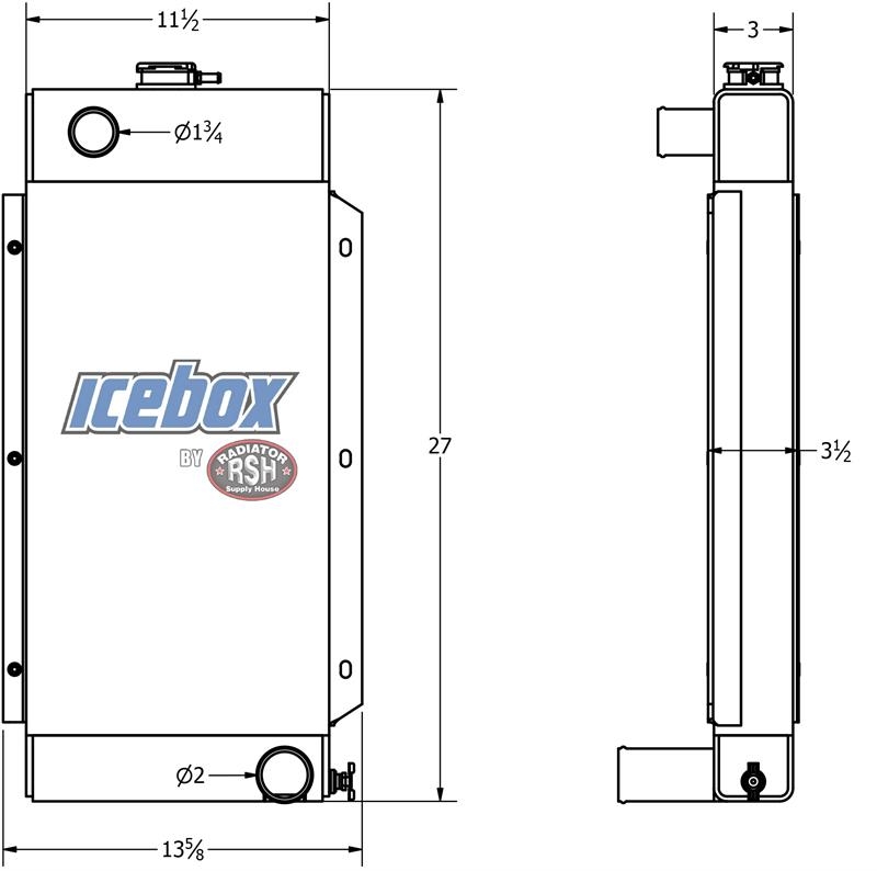 GrimmerSchmidt Compressor Radiator # 840004 Chłodnice