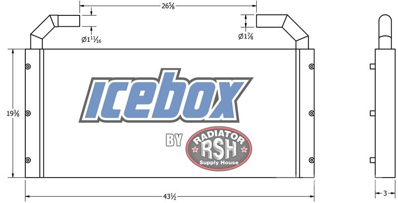Hitachi 200 Oil Cooler # 870381 Radiadores