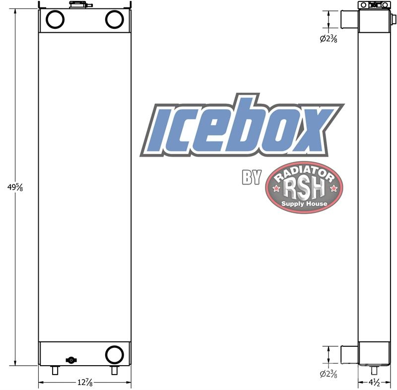 Hitachi ZX470 Radiator # 871208 Radiadores
