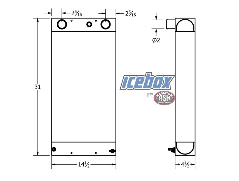 Hyster H190HD Radiator # 940219 Hűtők