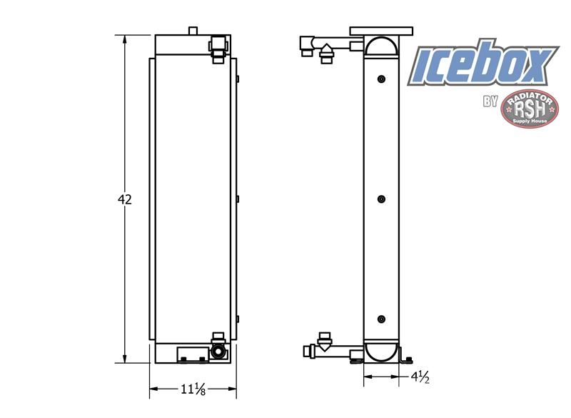 Hyundai 757-7 Oil Cooler # 890200 Radiatori