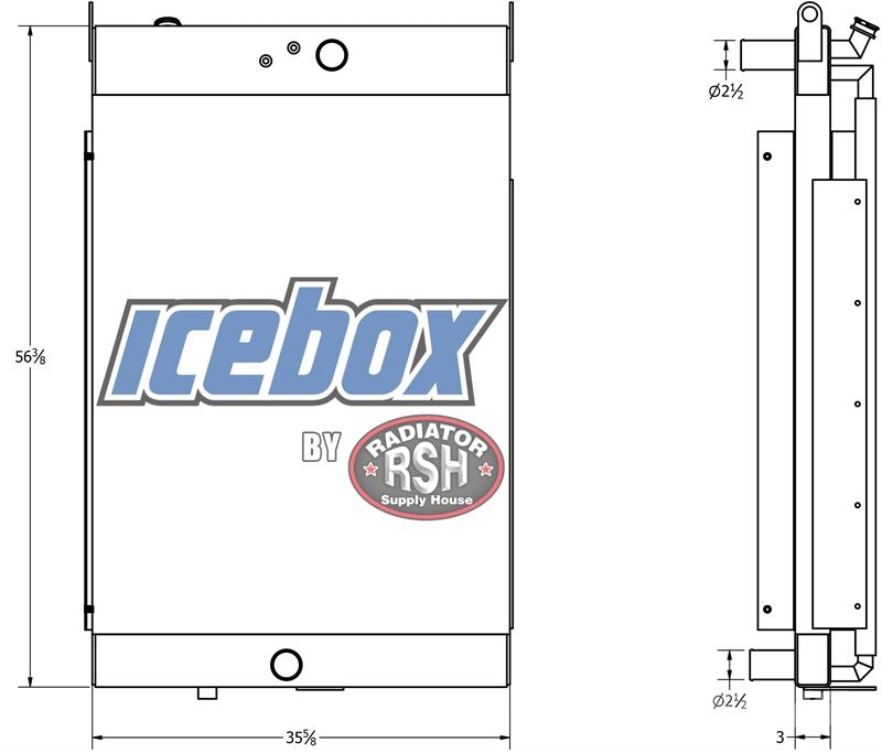 Ingersoll Rand Compressor Radiator # 840051 Radiadores