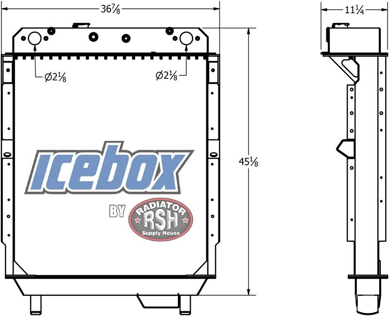 International 4300 Radiator # 603173 Radiadores