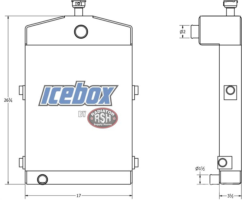 International TD340 Radiator # 920011 Радиатори