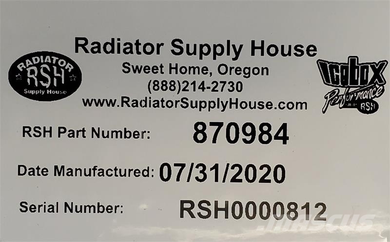 John Deere 190E Oil Cooler # 870984 Radiadores