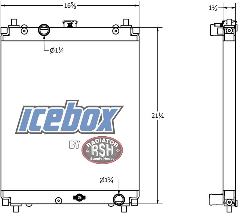 John Deere 50D Mini Excavator Radiator # 870121 مشعات