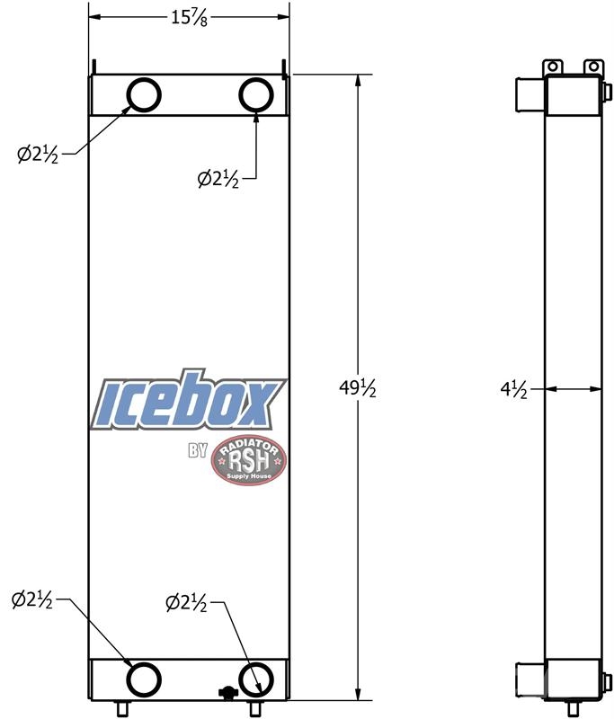 John Deere 650DLC Radiator # 870123 Radiadores