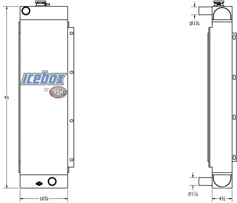 John Deere 650H Radiator # 870199 Radiadores