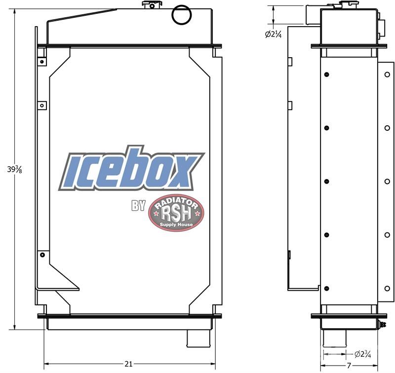 John Deere 850C Radiator # 871016 Radiadores