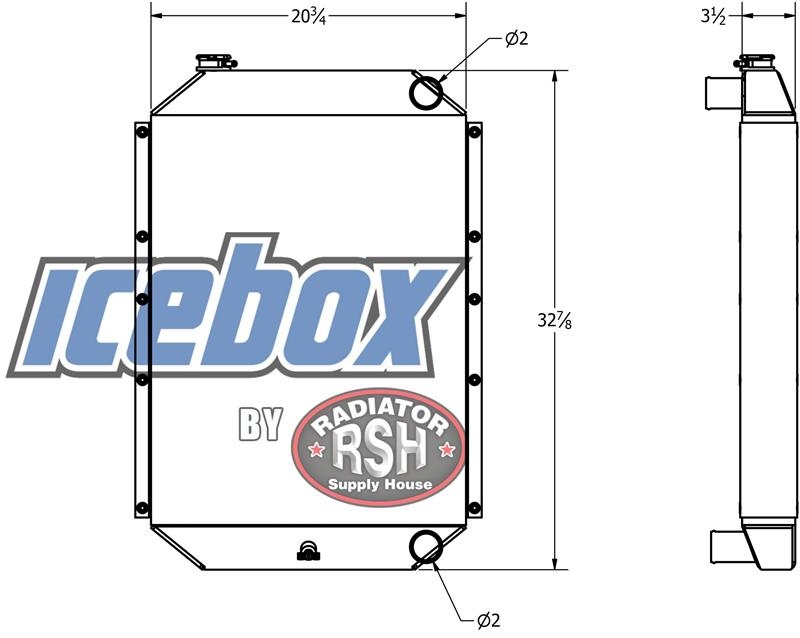 John Deere EX150, 590D Radiator # 870117 Radijatori