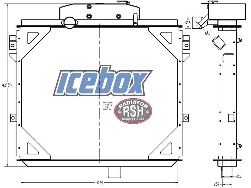 Kenworth C500 Radiator # 604060 Radiators