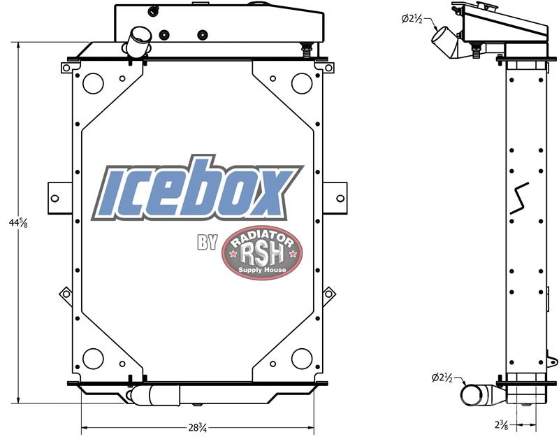 Kenworth T-600 / T-800 Radiator # 604092 Chłodnice