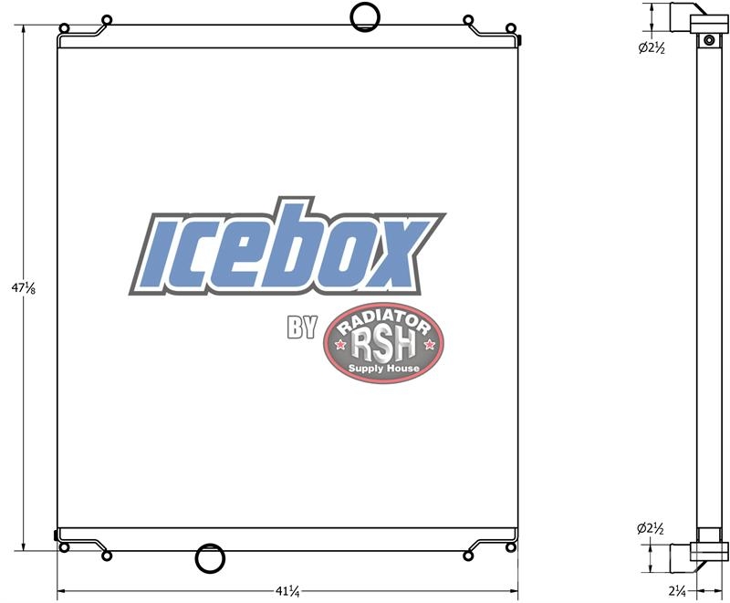 Kenworth T-800W Radiator # 604083 Radyatörler