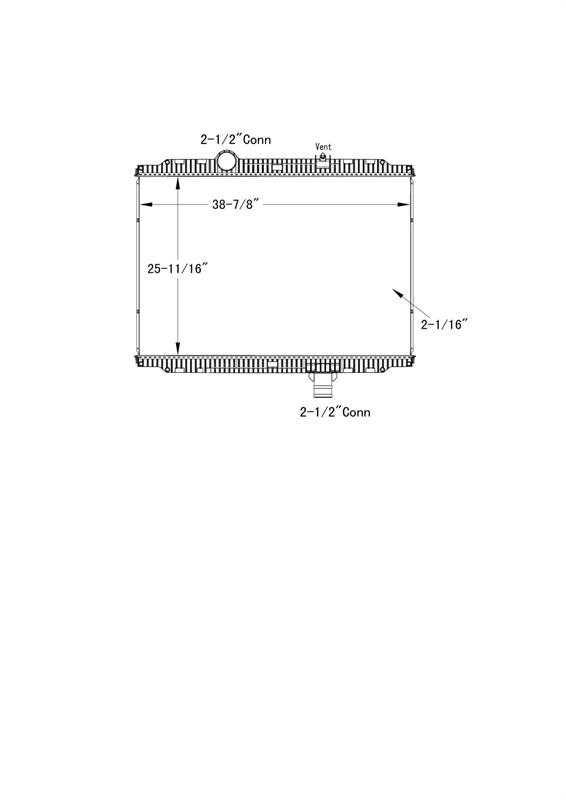 Kenworth T200,T300,T170,270,370 Radiator # 604078 Jäähdyttimet