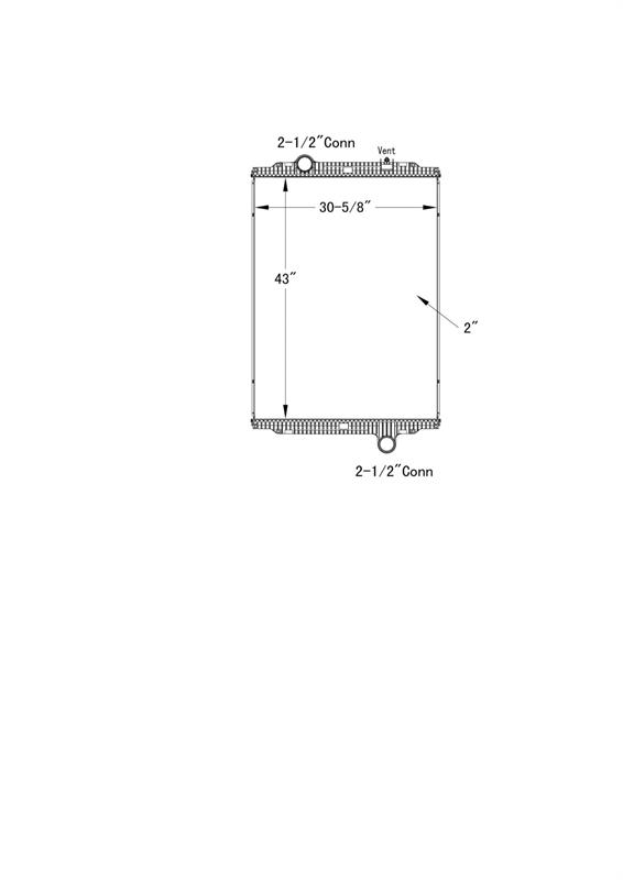 Kenworth T660 / W900 / W900B2 / T800H Radiator # 604075 Радіатори