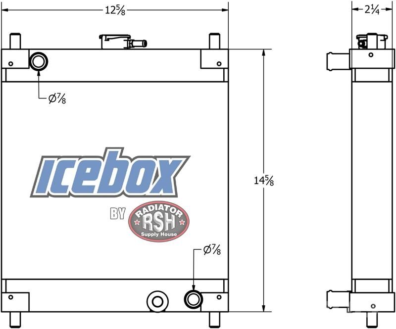 Kubota Gen-Set, Generator Radiator # 990659 Radiators
