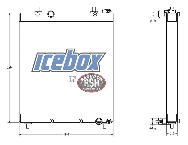 Kubota KX040, KX057, U55 Radiator # 820270 مشعات