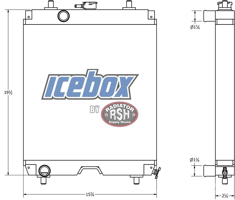 Kubota L3800D Radiator # 820047 Radijatori