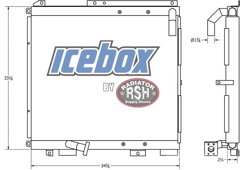 Link-Belt 2800 Oil Cooler # 890152 Radiatorer