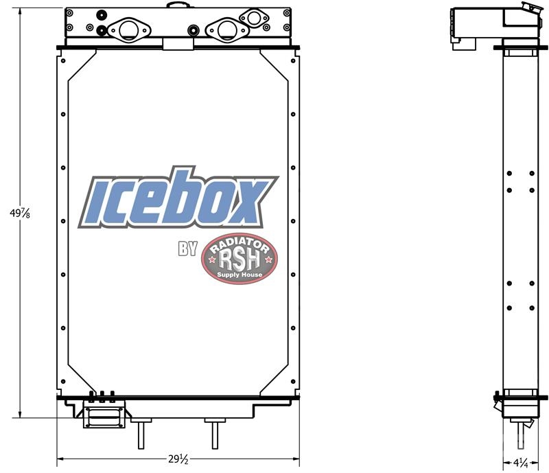 Mack RS688 Radiator # 605014 Radiadores