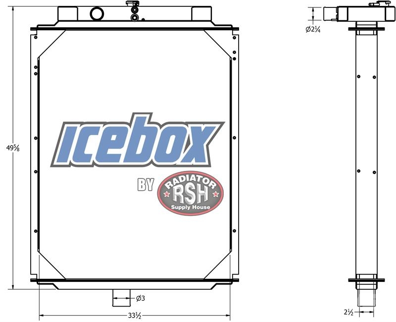 Mack Superliner Radiator # 605020 Radiadores