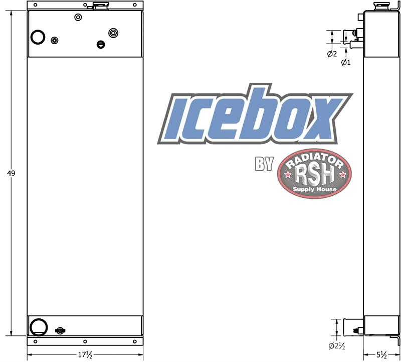 Madill 1250T Radiator # 950467 Radiadores