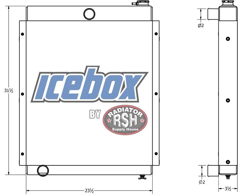 New Holland 1095 Hay Wagon Radiator # 910005 Radiadores