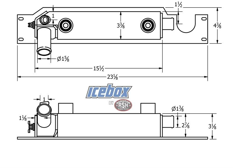 New Holland 550E Oil Cooler # 845156 Radiadores