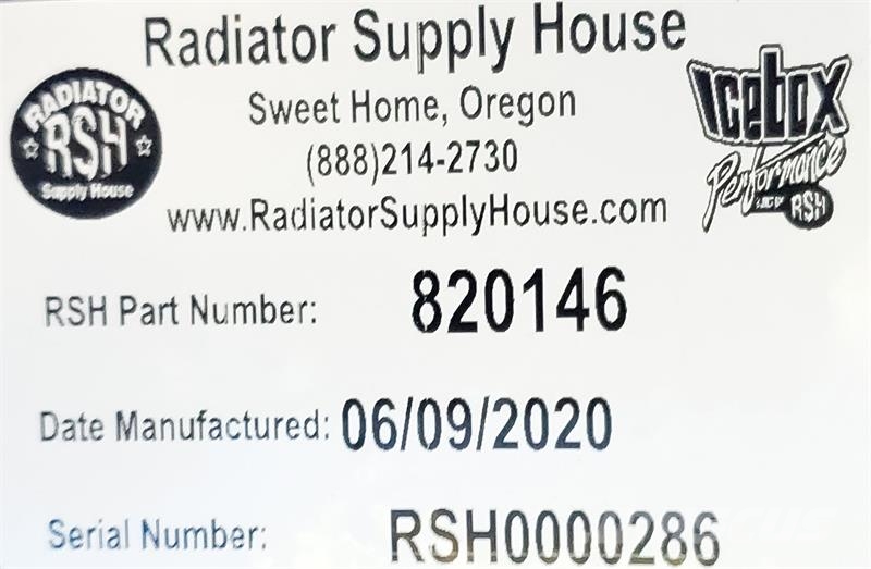 Oliver 60 Radiator # 820146 Radiatoare