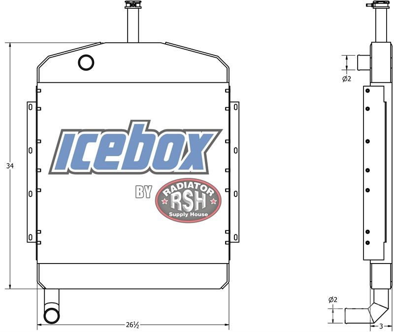 Onan Generator Radiator # 990152 Radiadores