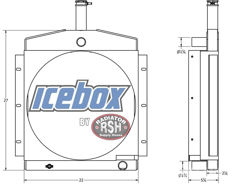 Onan GenSet Radiator # 990148 Radijatori