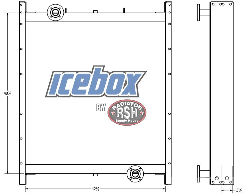 Perfex SB13H Oil Cooler # 890538 Radiators