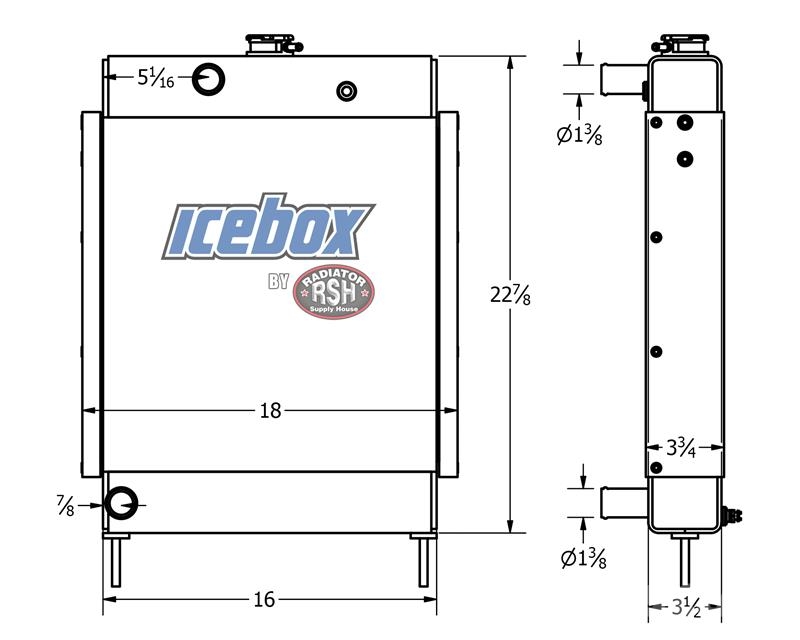 Perkins Radiator # 990499 مشعات