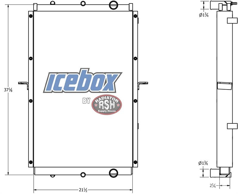 Peterbilt 220, T270 Radiator # 606118 Radiators