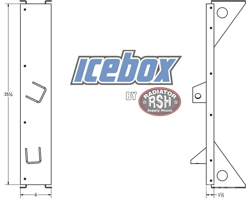 Peterbilt Left Side Rail # 606261 Radiators