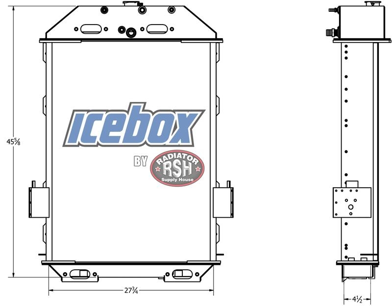 Peterbilt Narrow Nose Radiator # 606000 Radiadores