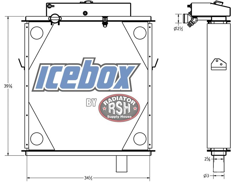 Peterbilt Radiator # 606034 Radiadores