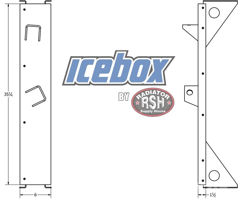 Peterbilt Right Side Rail # 606262 Radiators