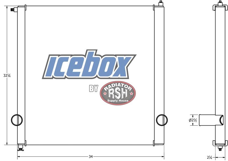  Pierce Fire Truck Radiator # 950179 Radijatori