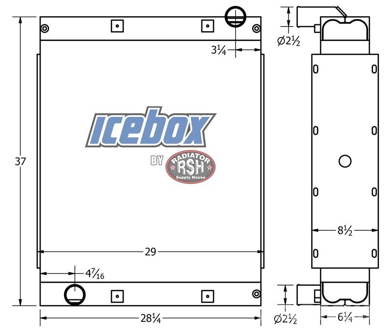 Spartan Gladiator Fire Truck Radiator # 609611 مشعات