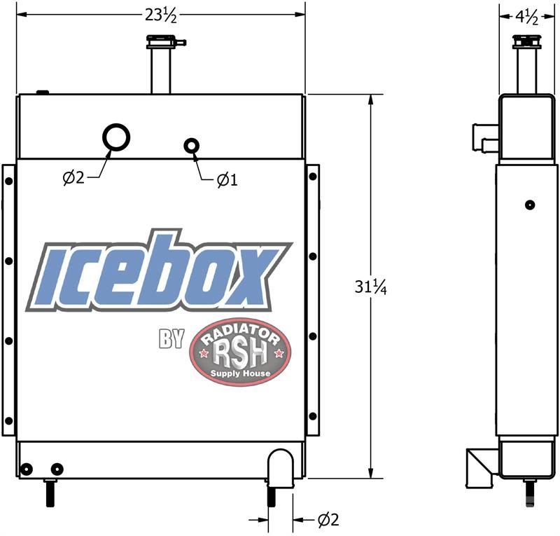 Steiger Bearcat 2 Radiator # 820064 Radiatoare