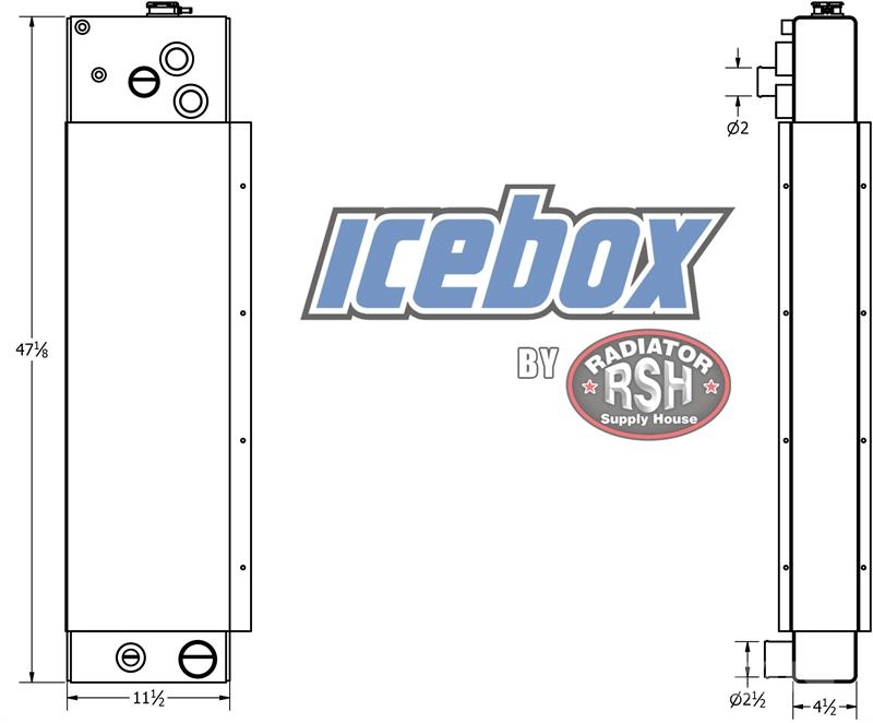 Street Sweeper Radiator # 890931 Radiators