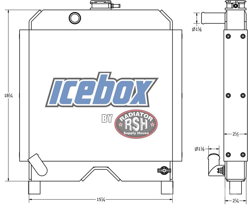  Swinger Forklift Radiator # 940225 Radijatori