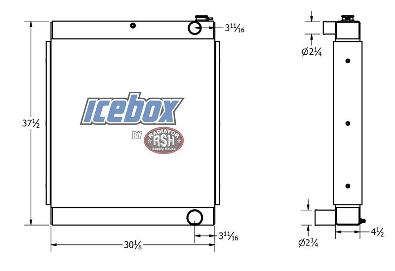 Versatile 835V, 855V, 875V, 895V, 945V, Radiator # 820248 Radiadores