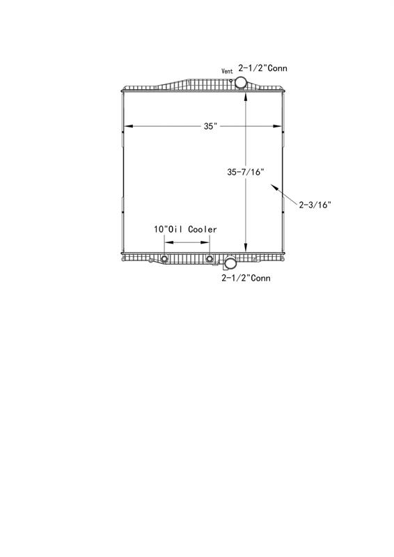Volvo HD0931, 20516414, 437432P Radiator # 607027 Radiatorer