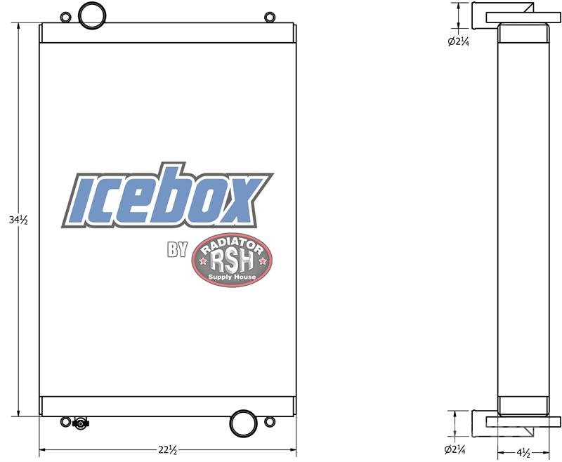 Volvo L60H, L70H, L90H Radiator # 890958 Radiadores