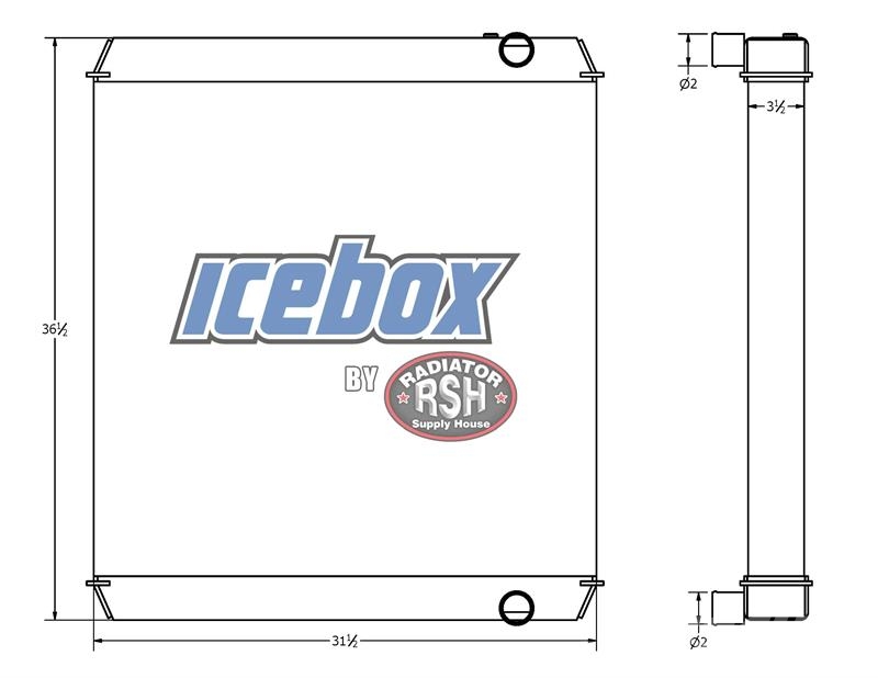 Volvo L90, L90B, L90C, L90D Radiator # 890922 Radiatorer